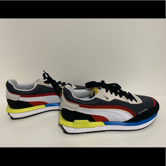 Puma City Rider Black - M7/W8.5-9 - Picture 1 of 5
